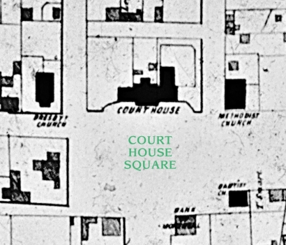 Map of Court House Square (w label) 1861